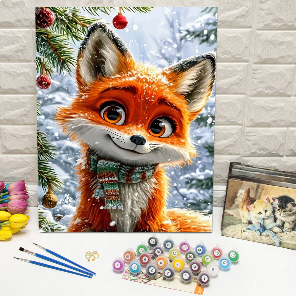 Art Craft Winter - 1 adet çerçevesiz DIY dijital yağlı