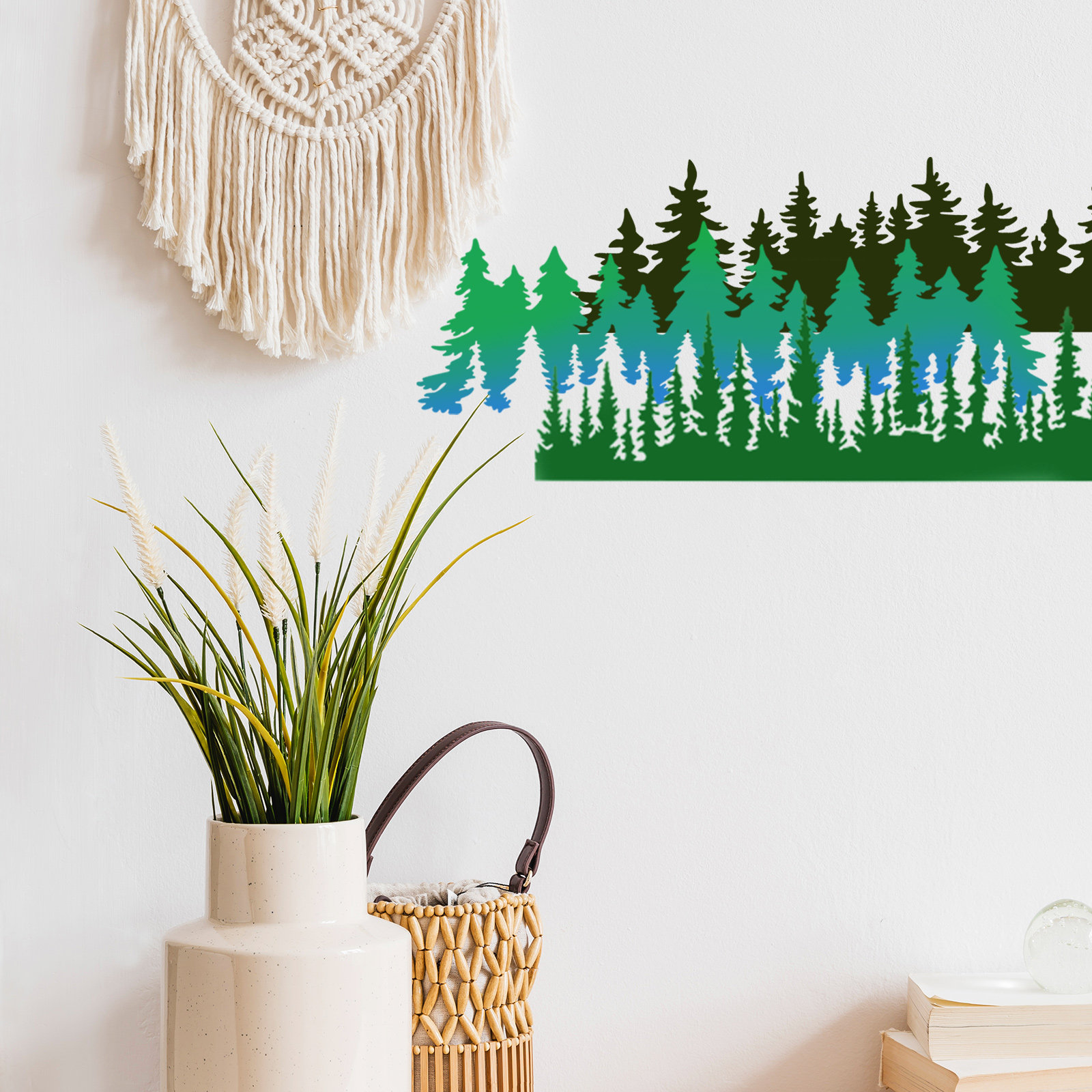 Art Craft Tree - 10 Adet Ağaç Şablonu Boyama Kalıbı,