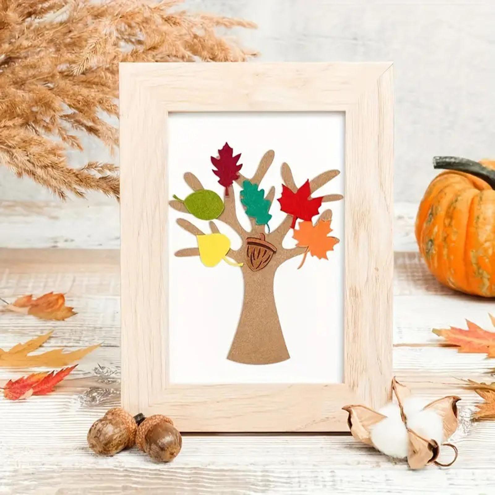 Art Craft Tree - Keçe Ağaç Şükran Günü Akçaağaç Yaprakları