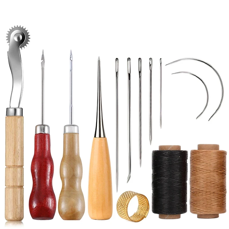 Leather Tooling Kit - 14 adet deri el sanatları dikiş
