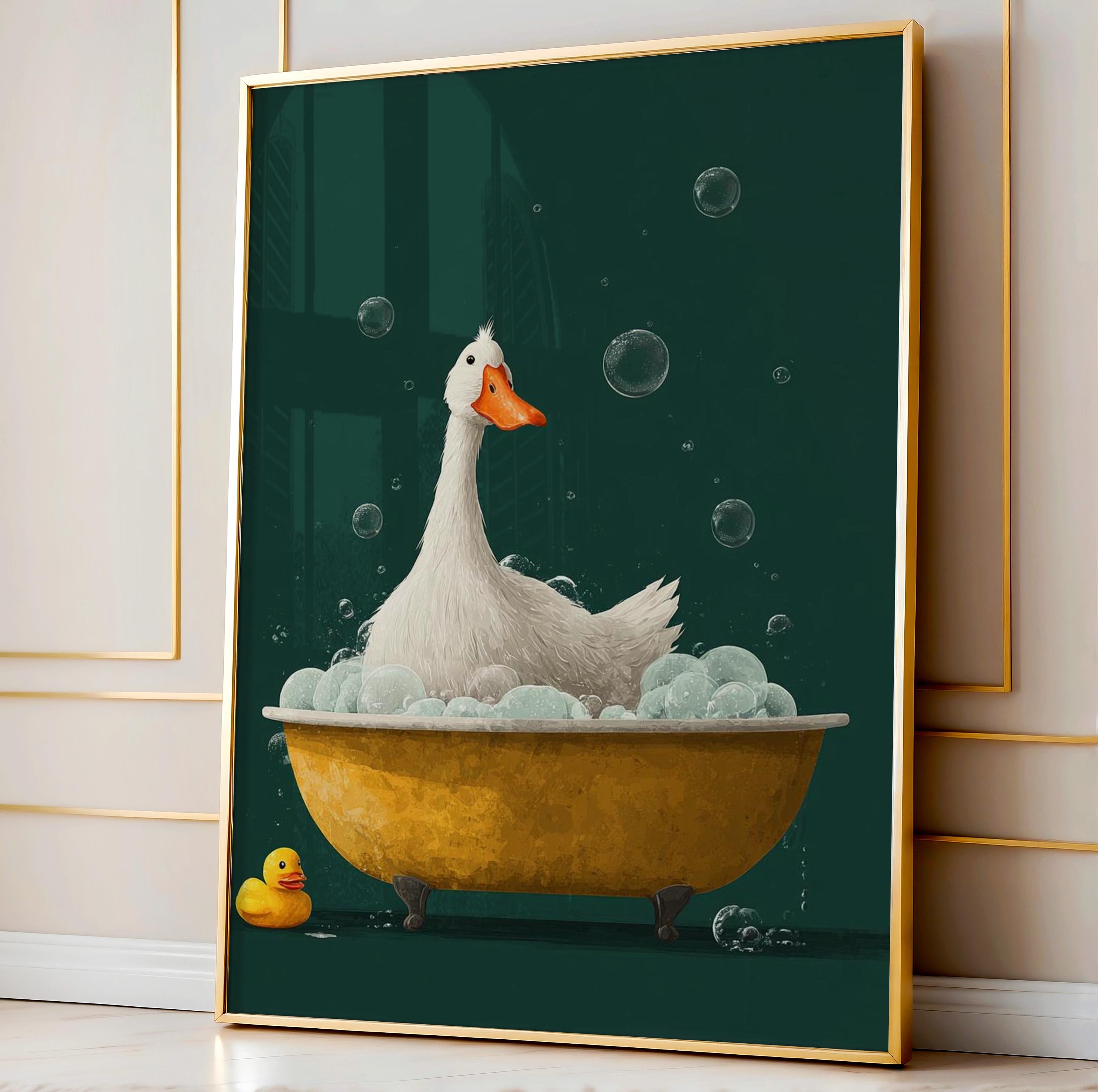Art Craft Love - (2D tuval tablosu) Sevimli Karikatür Kaz