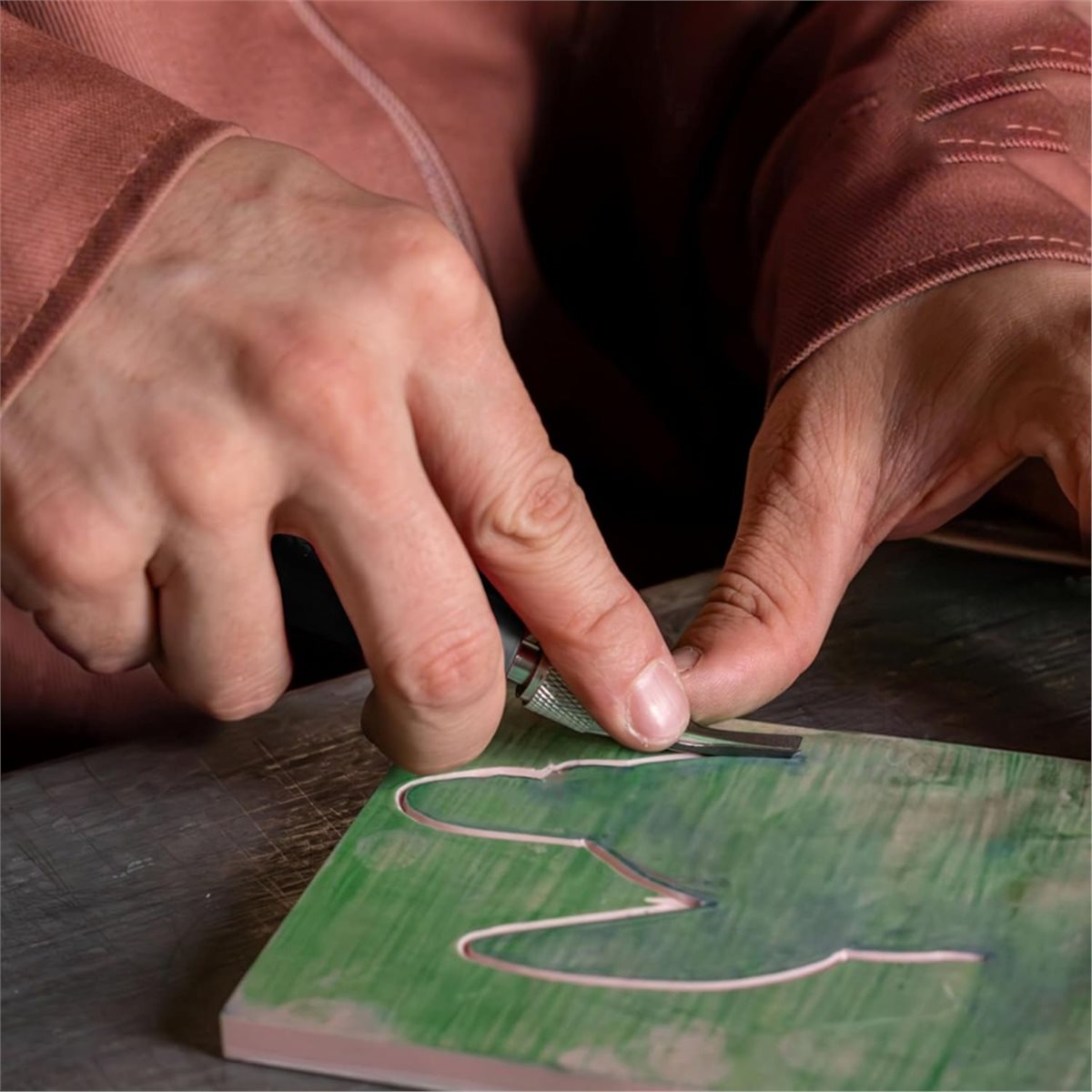Linocut Carving Tool - 2 takım linolyum oyma aletleri kesici