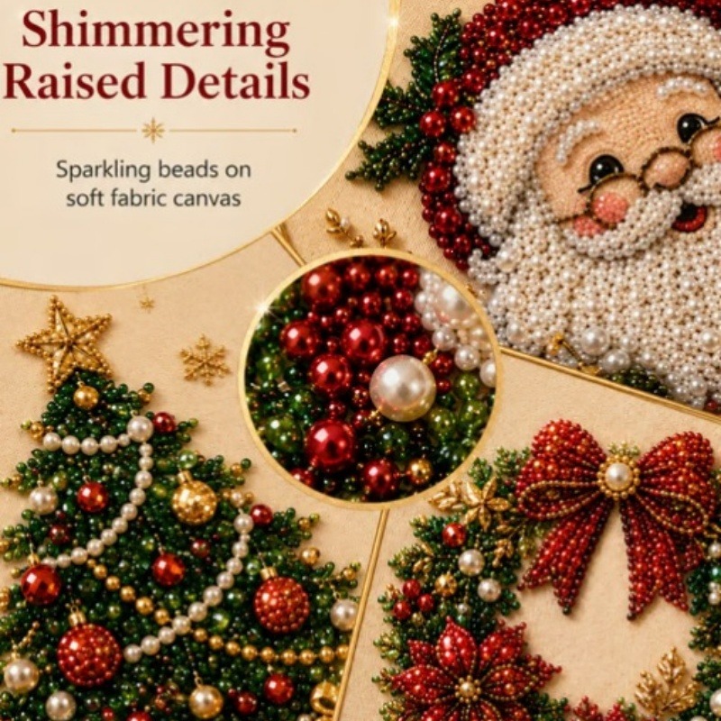 Art And Craft For Xmas - 3D Noel İnci Rhinestone Boyama Kiti