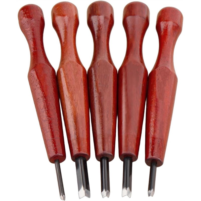 Linocut Carving Tool - A34R Baskı teknikleri için üçgen ahşap