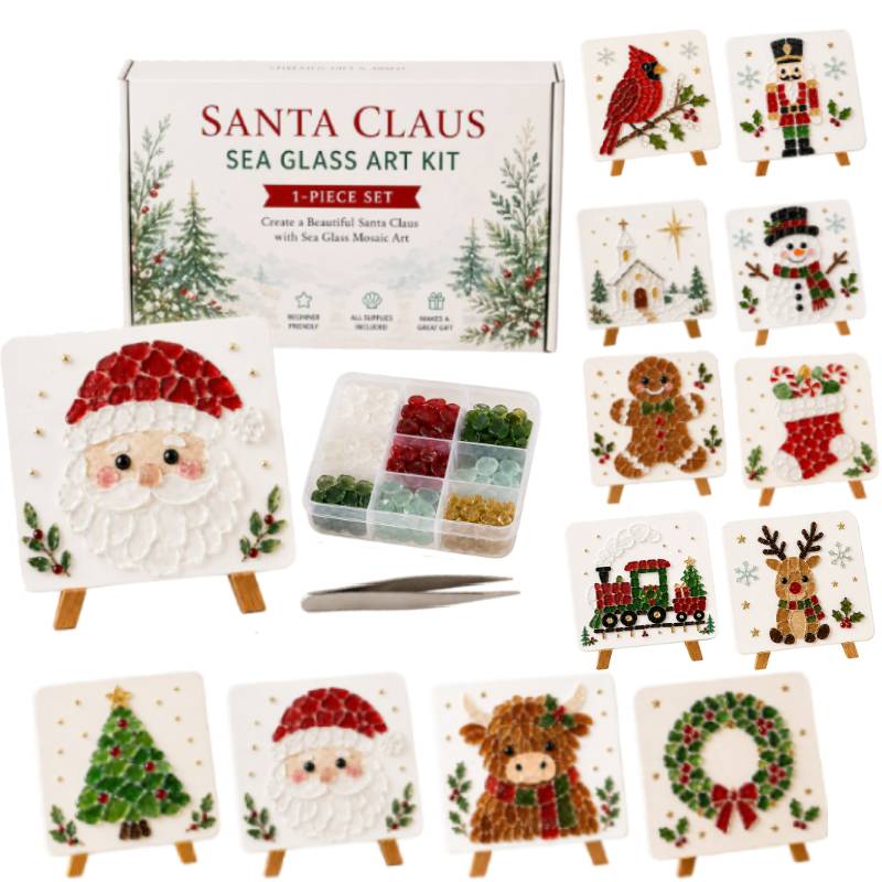Art And Craft For Xmas - Noel Deniz Camı Sanat Seti, Yeni
