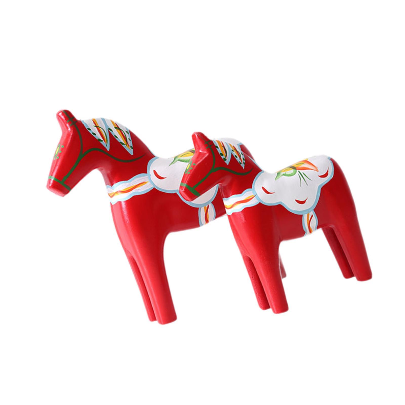 Art Craft Horse - 2 Adet Dala At Figürü Kırmızı
