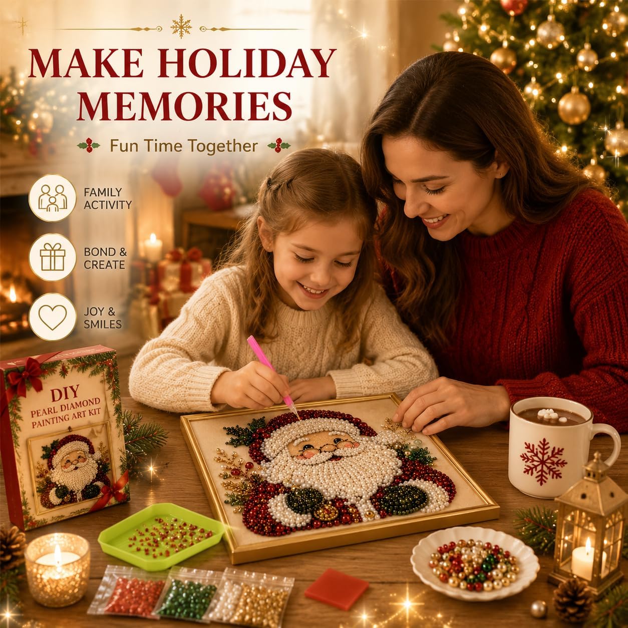 Kendin Yap Noel İnci Elmas Boy - Art Craft For Adults incelemesi ve fiyatı