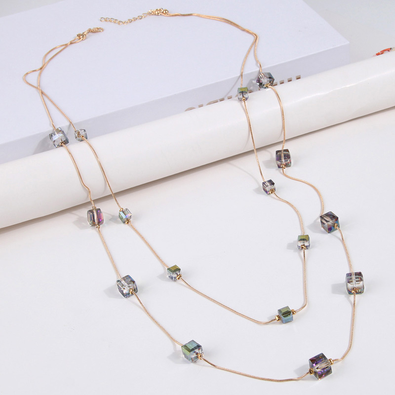 Yeni Moda Uzun Kolyeler Kare G - Art Craft Glasses incelemesi ve fiyatı