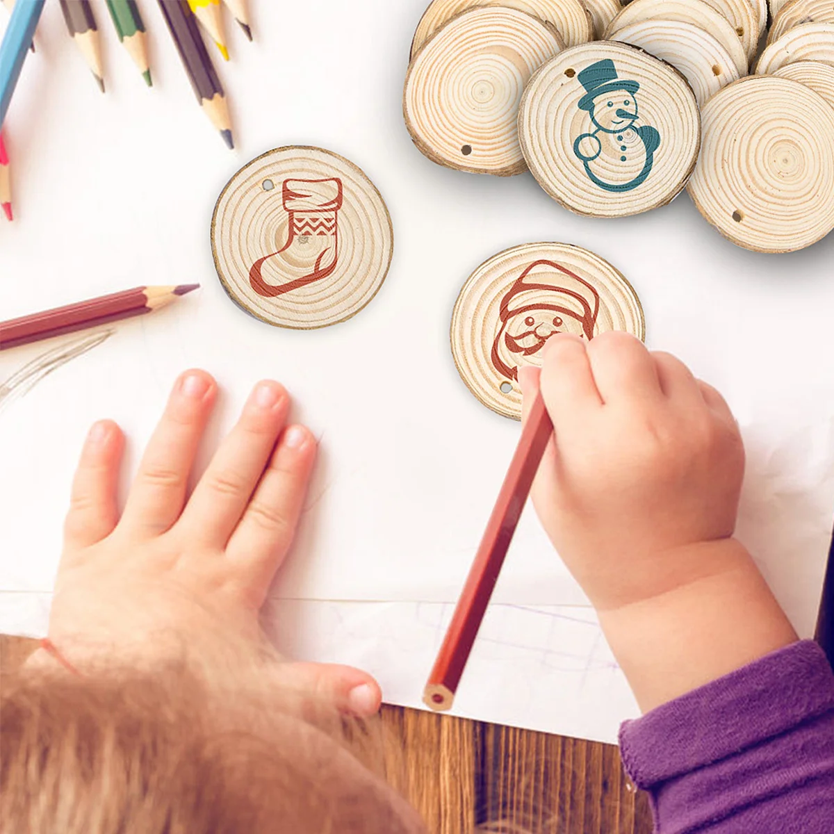 30 adet Doğal Ahşap Dilimleri  - Art Craft Christmas Tree incelemesi ve fiyatı