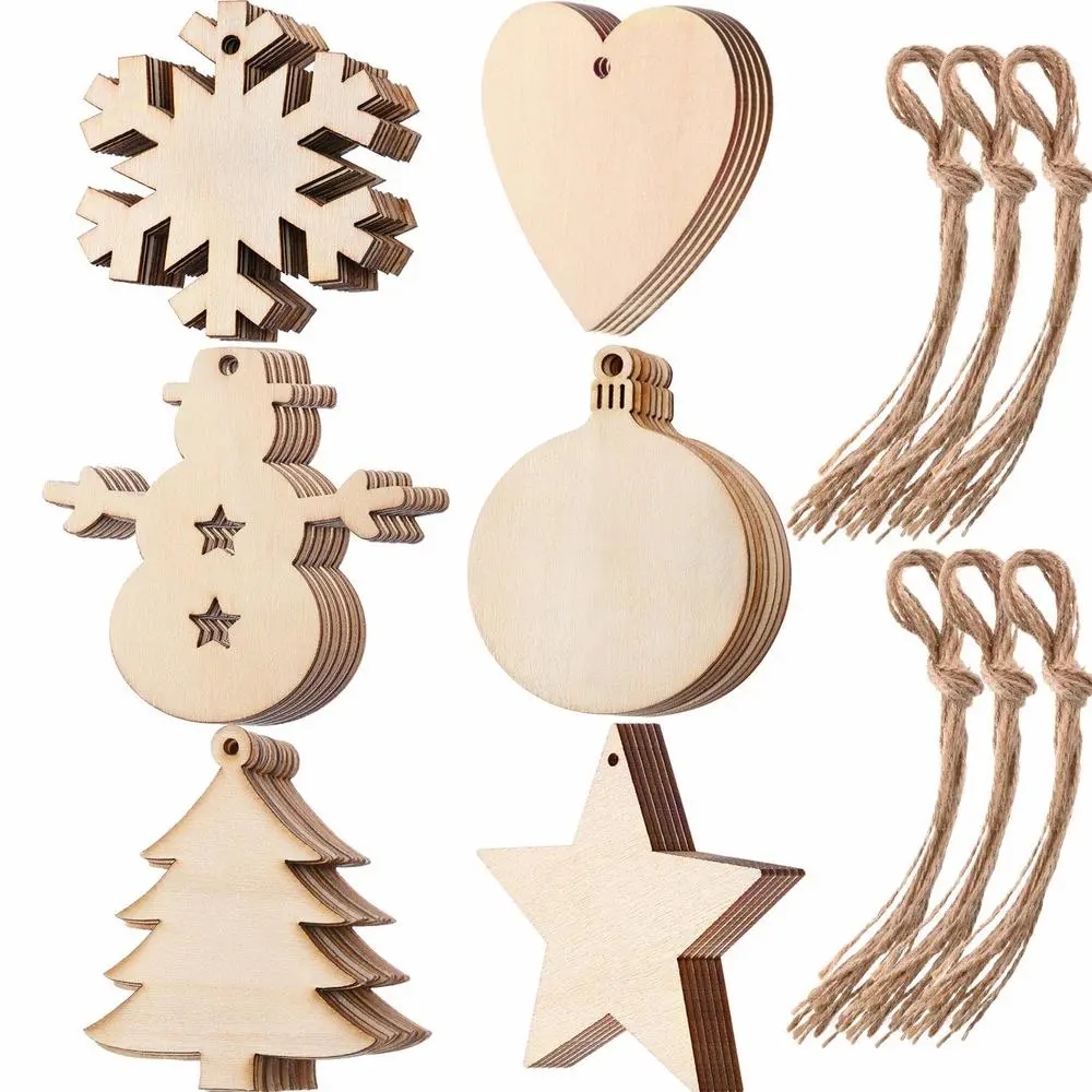 10/20/50 adet DIY Ahşap Noel T - Art And Craft For Xmas incelemesi ve fiyatı