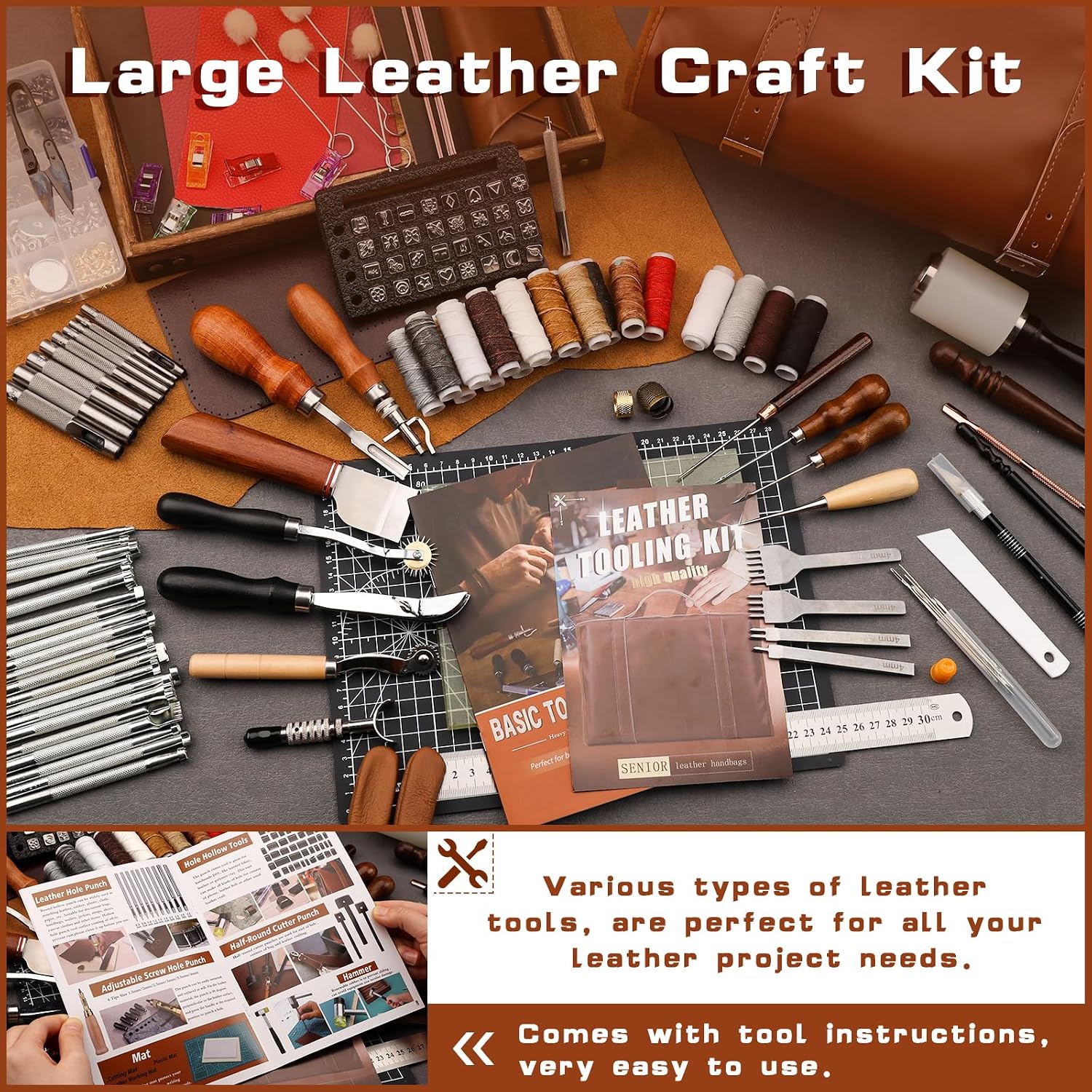 Deri İşleme Seti, Özel El Çant - Leather Tooling Kit incelemesi ve fiyatı