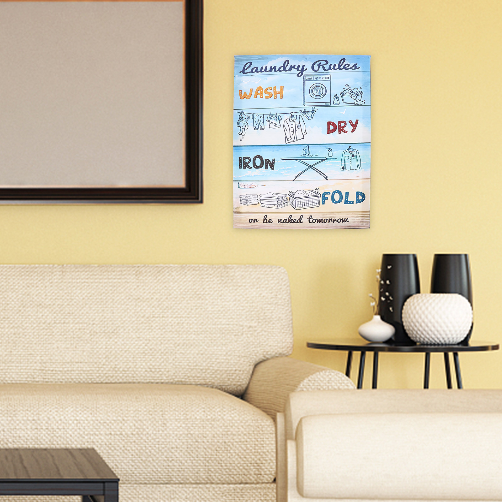 Çamaşırhane Kuralları Kanvas D - Art Craft Room Ideas incelemesi ve fiyatı
