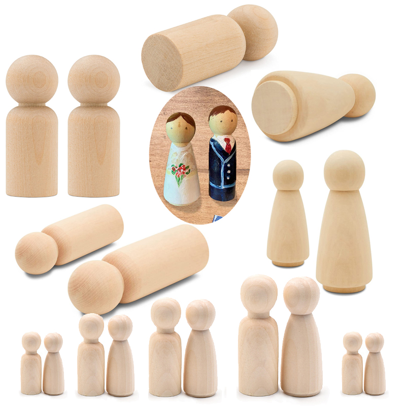 5 adet Bitmemiş Ahşap Peg Bebe - Art And Craft For Nursery incelemesi ve fiyatı