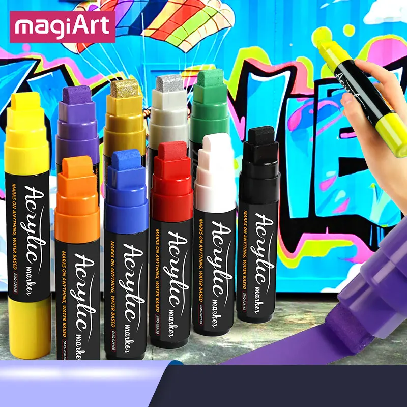 10 Renk/set 15mm Jumbo Kalıcı  - Art Craft Jumbo incelemesi ve fiyatı