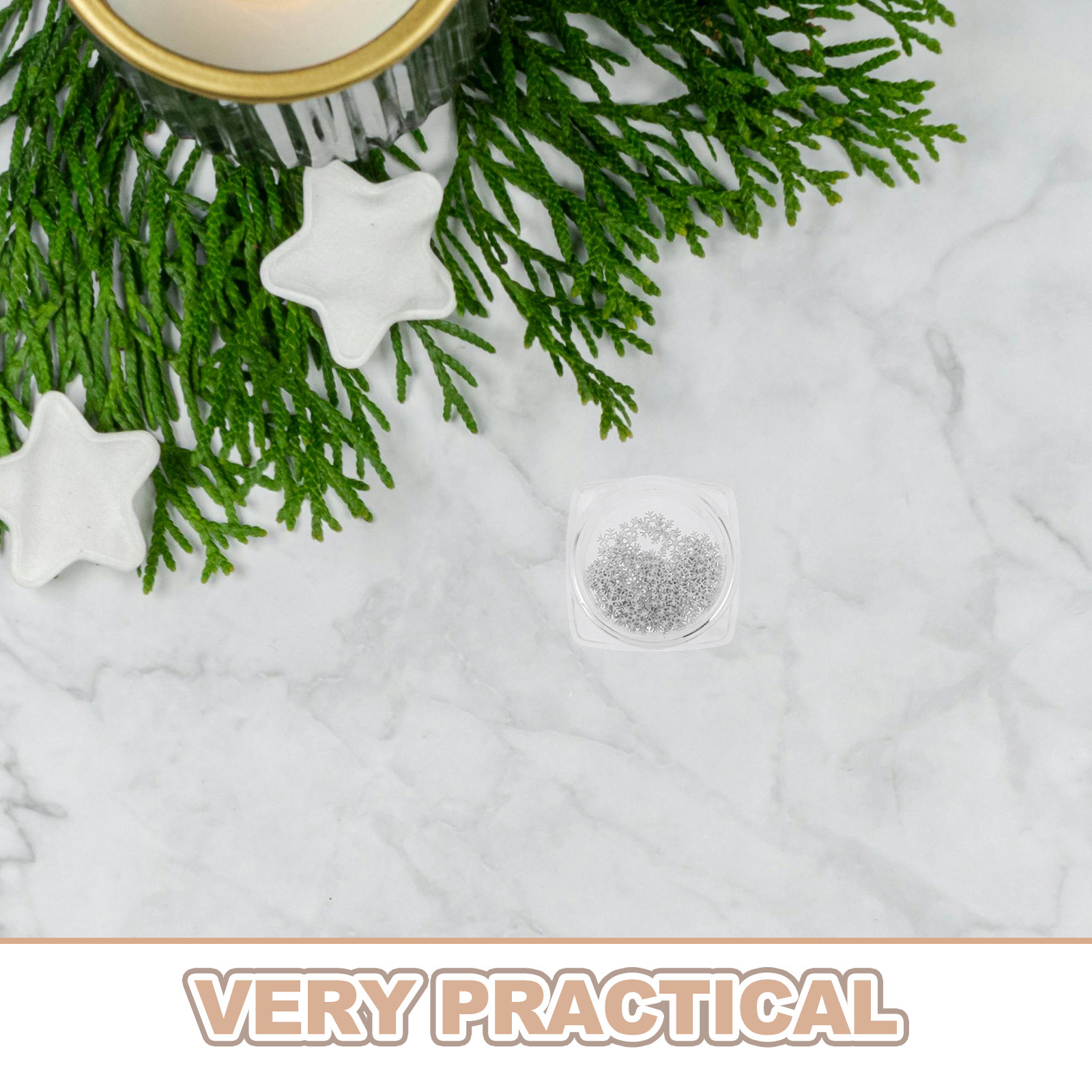 6 Kutu Mini Kar Tanesi Tırnak  - Art Craft Winter incelemesi ve fiyatı