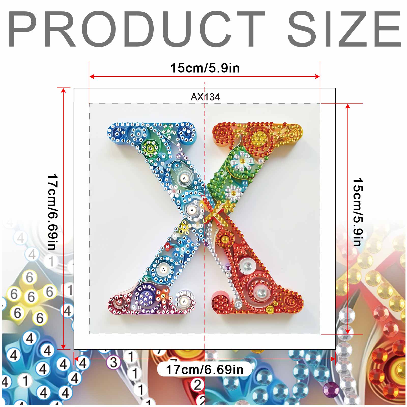 Özel Şekilli Elmas Sanatı Boya - Art And Craft Letter X incelemesi ve fiyatı