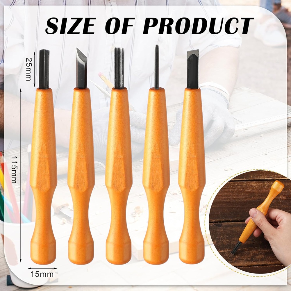 5 Adet Linocut Oyma Aletleri S - Linocut Carving Tool incelemesi ve fiyatı