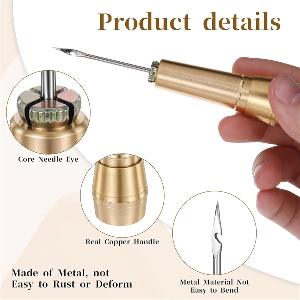 9 Parça Deri Dikiş Awl Seti, B - Leather Tooling Kit incelemesi ve fiyatı