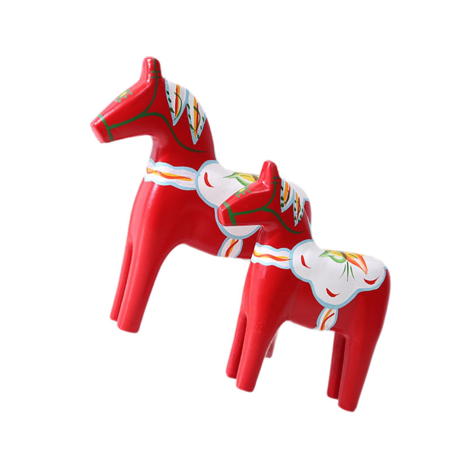 2 Adet Dala At Figürü Kırmızı  - Art Craft Horse incelemesi ve fiyatı