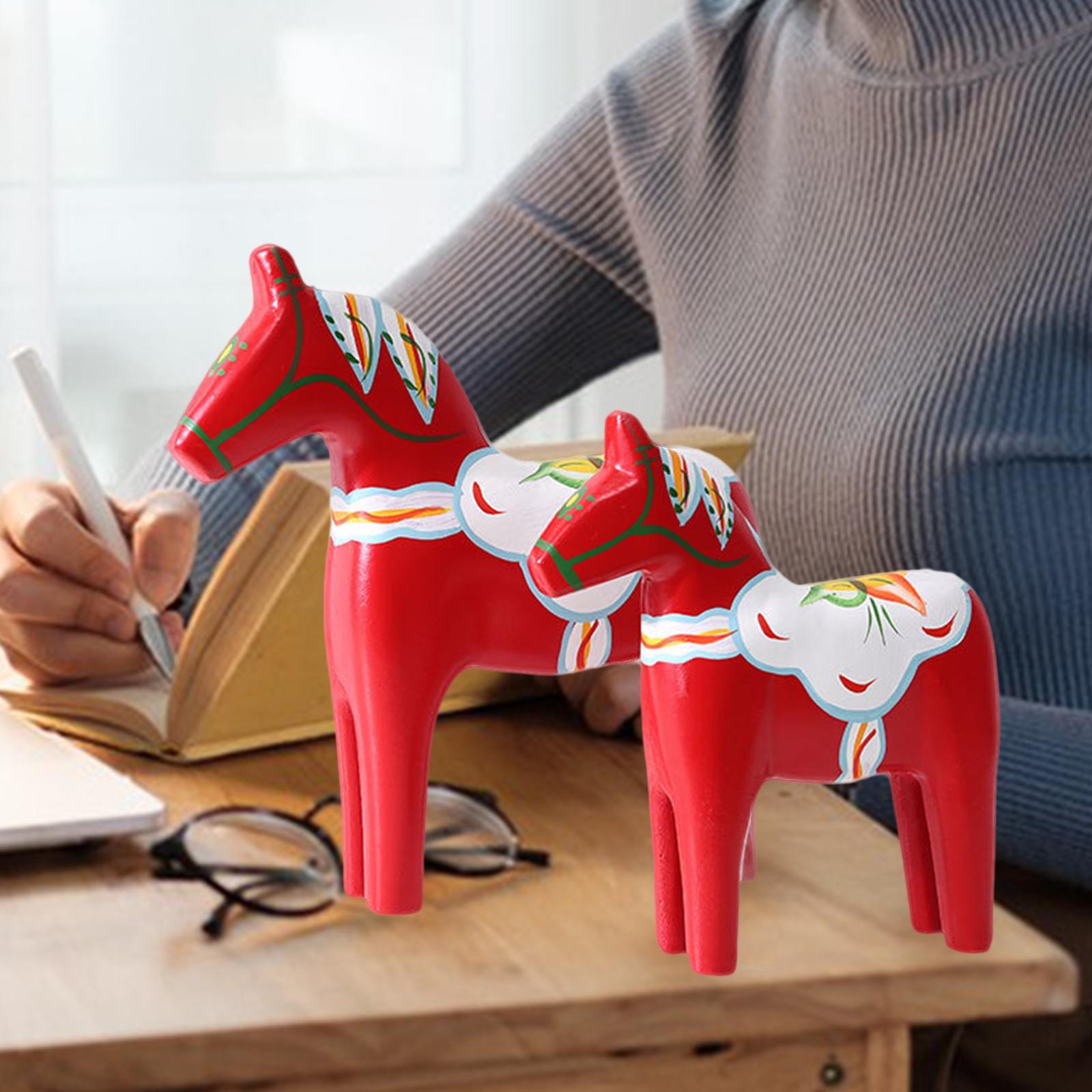 2 Adet Dala At Figürü Kırmızı  - Art Craft Horse incelemesi ve fiyatı