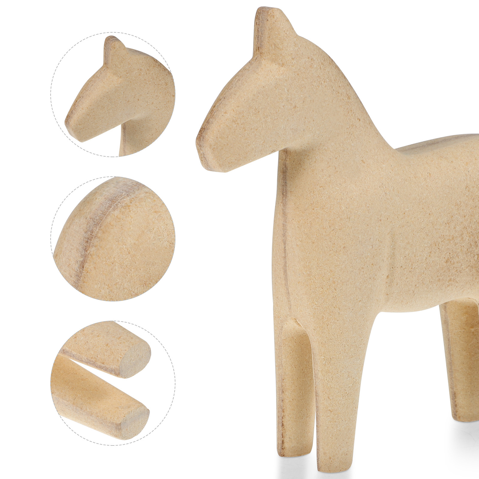 2 Adet Mini Ahşap At İşlenmemi - Art Craft Horse incelemesi ve fiyatı